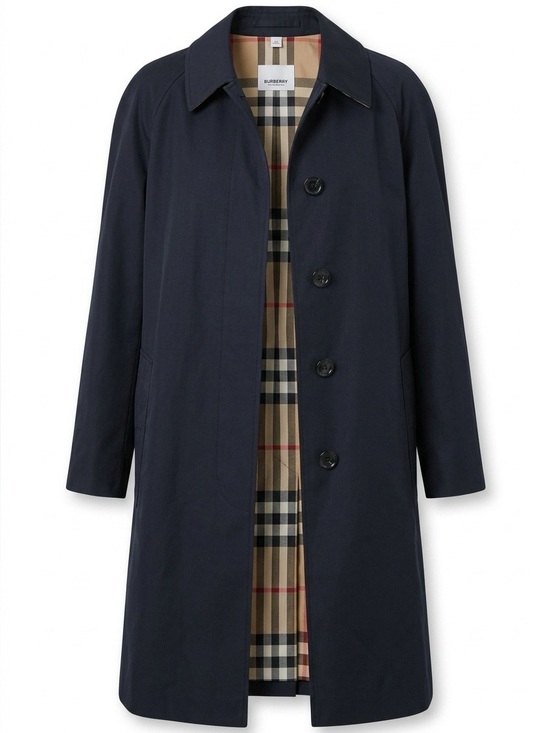 Burberry Jackets & Blazers - Burberry Black Trench Coat with Signature Check Lining Size 2